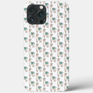 lachende gelukkige lama alpaca cartoon dier tekeni Case-Mate iPhone case