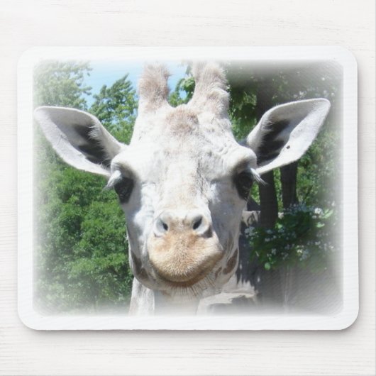 lachende giraffe muismat (Voorkant)