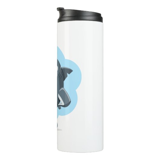 Lachende haai thermosbeker (Geroteerd rechts)