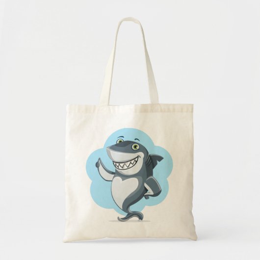 Lachende haai tote bag (Voorkant)