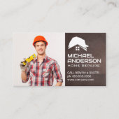 Lachende Handyman Visitekaartje (Voorkant)