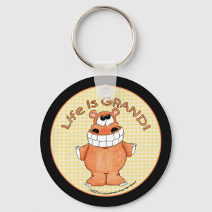 Lachende Hippo-Life is groot Sleutelhanger