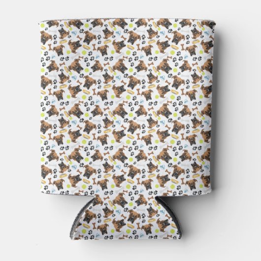 Lachende hond Boxer Blikjeskoeler (Voorkant)
