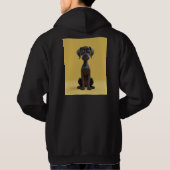 lachende hond hoodie (Achterkant)