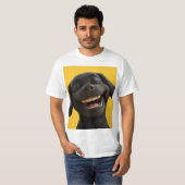 lachende hond t-shirt (Voorkant volledig)