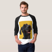 lachende hondje t-shirt (Voorkant volledig)