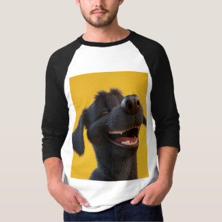 lachende hondje t-shirt