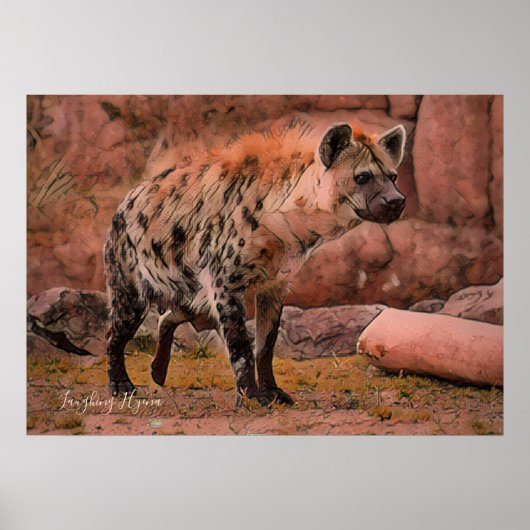 Lachende Hyena:zwaar papier archiveren Poster (Voorkant)