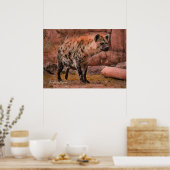 Lachende Hyena:zwaar papier archiveren Poster (Keuken)