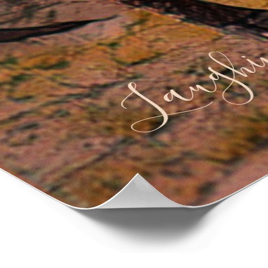 Lachende Hyena:zwaar papier archiveren Poster (Hoek)