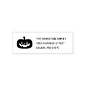 Lachende Jack 'o lantaarn Halloween adresstempel Zelfinktende Stempel (Design)
