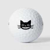 Lachende Kat met Lange Whiskers Golfballen (Voorkant)