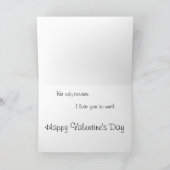 Lachende kat Valentijn Feestdagen Kaart (Binnen)