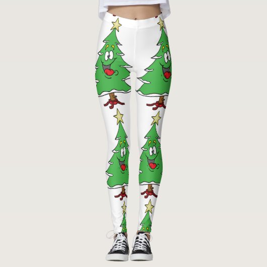 ***LACHENDE KERSTBOOM*** KERSTMIS LEGGINGS (Voorkant)