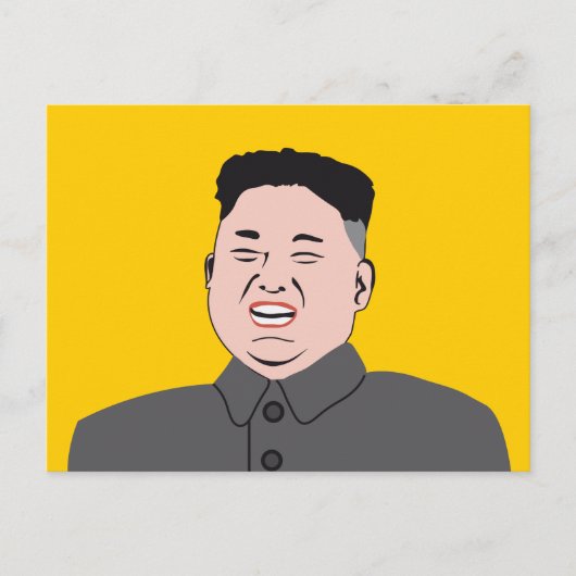 Lachende Kim Jon-un Briefkaart (Voorkant)
