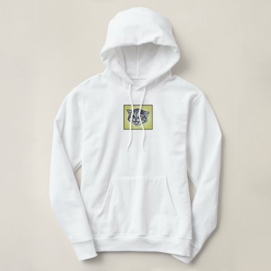 Lachende Kitten Hoodie (Design voorkant)