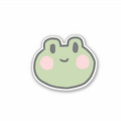 Lachende kleine kikker sticker (Voorkant)