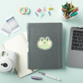 Lachende kleine kikker sticker (iPad Cover)