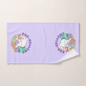 Lachende konijntje & paaseieren - Eiercellent Spri Bad Handdoek (Handdoek)