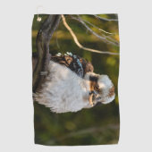 Lachende kookaburra golfhanddoek (Voorkant)