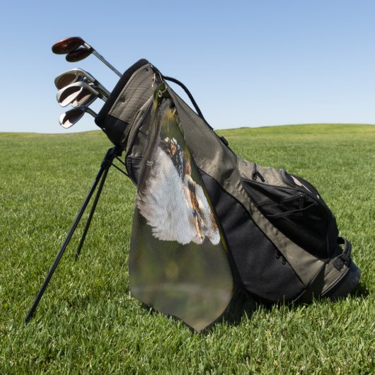 Lachende kookaburra golfhanddoek (Groen)