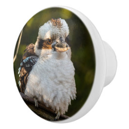 Lachende kookaburra keramische knop