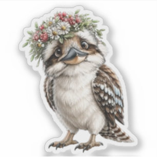 lachende kookaburra Kleine Aussie Sticker