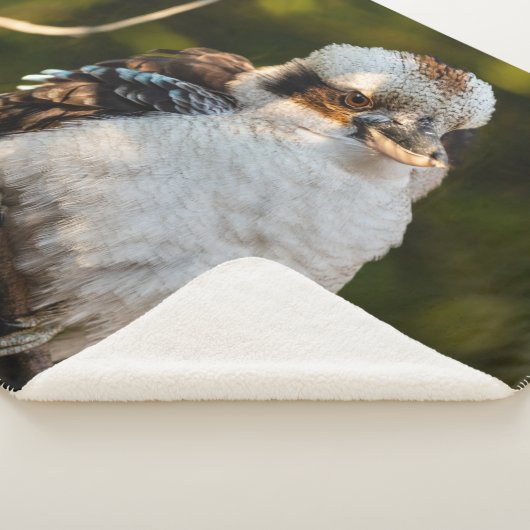 Lachende kookaburra sherpa deken (3/4)