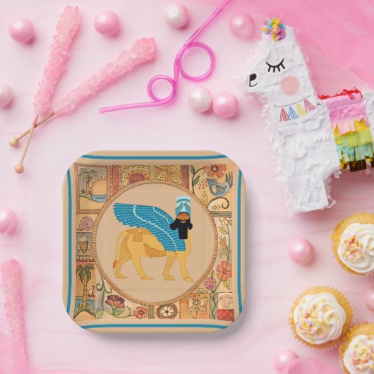 Lachende Lamassu Papier Bord (Feest)