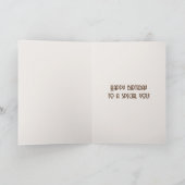 Lachende Latte voor Verjaardag Kaart (Binnen)