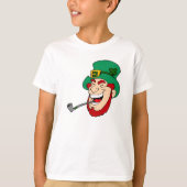Lachende Leprechaun St. Patrick's Day T-shirt (Voorkant)