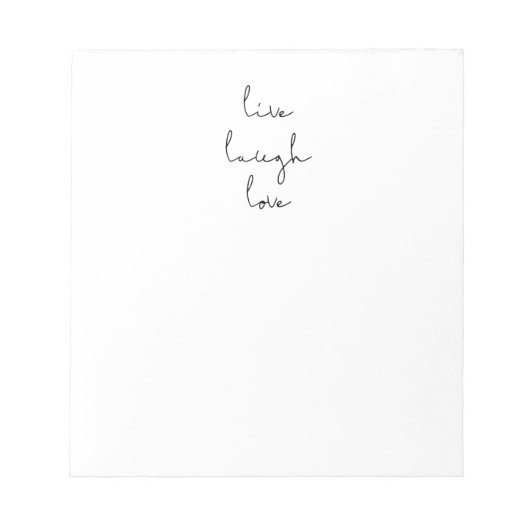 Lachende liefde notitieblok (Voorkant)