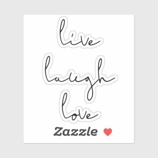 Lachende liefde sticker (Vel)