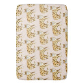 Lachende luipaarden Het glimlachen van de roze pat Badmat (Voorkant Verticaal)