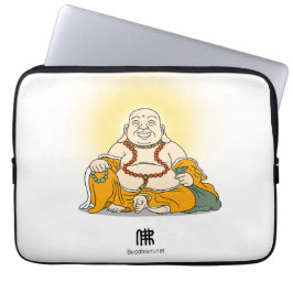 Lachende Maitreya Buddha laptophoes Laptop Sleeve