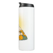 Lachende Maitreya Buddha Tumbler Thermosbeker (Geroteerd rechts)