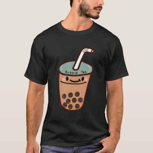 Lachende Melk 'Bubble' Thee Boba Thee T-shirt (Voorkant)