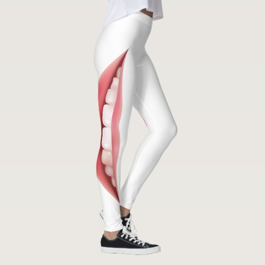 Lachende mond leggings (Rechts)