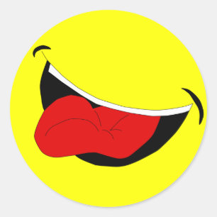 Lachende Mond Sticker