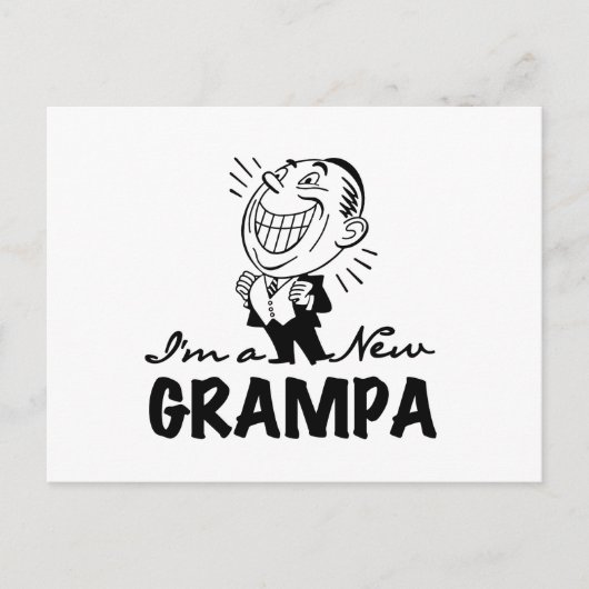 Lachende nieuwe Grampa T-shirts en geschenken Briefkaart (Voorkant)