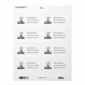 Lachende nieuwe Grampa T-shirts en geschenken Etiket (Full Sheet)