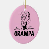 Lachende nieuwe Grampa T-shirts en geschenken Keramisch Ornament (Rechts)