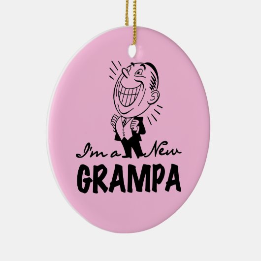 Lachende nieuwe Grampa T-shirts en geschenken Keramisch Ornament (Rechts)