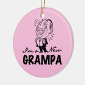 Lachende nieuwe Grampa T-shirts en geschenken Keramisch Ornament (Links)