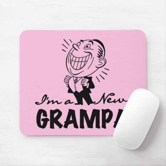 Lachende nieuwe Grampa T-shirts en geschenken Muismat (Met muis)
