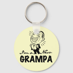 Lachende nieuwe Grampa T-shirts en geschenken Sleutelhanger