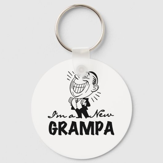 Lachende nieuwe Grampa T-shirts en geschenken Sleutelhanger (Voorkant)