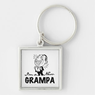 Lachende nieuwe Grampa T-shirts en geschenken Sleutelhanger