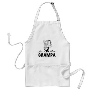 Lachende nieuwe Grampa T-shirts en geschenken Standaard Schort