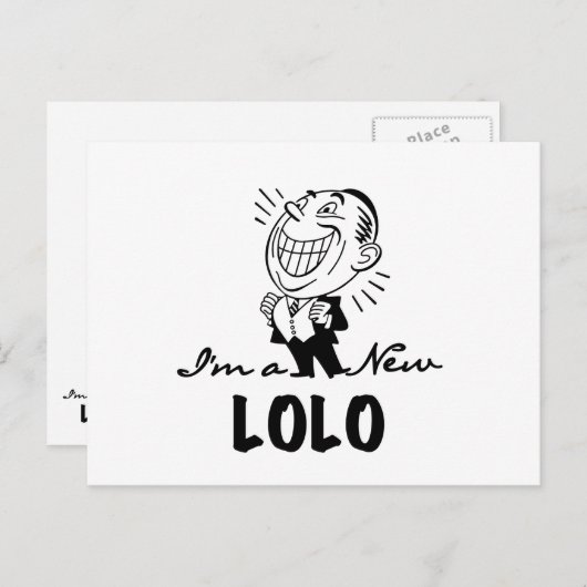 Lachende nieuwe Lolo T-shirts en geschenken Briefkaart (Voorkant / Achterkant)